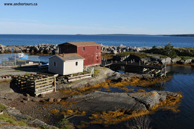 Blue Rocks fishing village near Lunenburg, Nova Scotia, Local fisherman