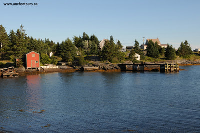 Blue Rocks fishing village near Lunenburg, Nova Scotia. Fisherman wharf
