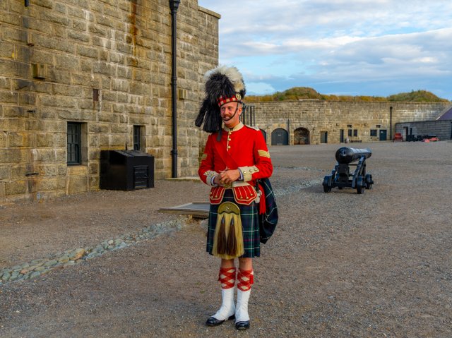 The Halifax Citadel fortress was first established in 1749, to protect the fledgling colony, it's civilian population, and the nearby harbour.