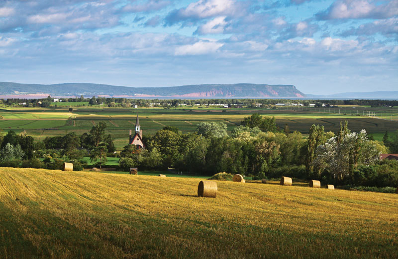 A beautiful view of Grand Pre National Historic Site in Grand Pre. 