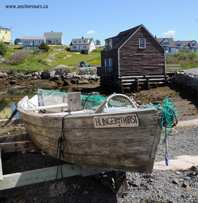 Halifax day trip to Peggy's Cove, Nova Scotia. Derelict dory.