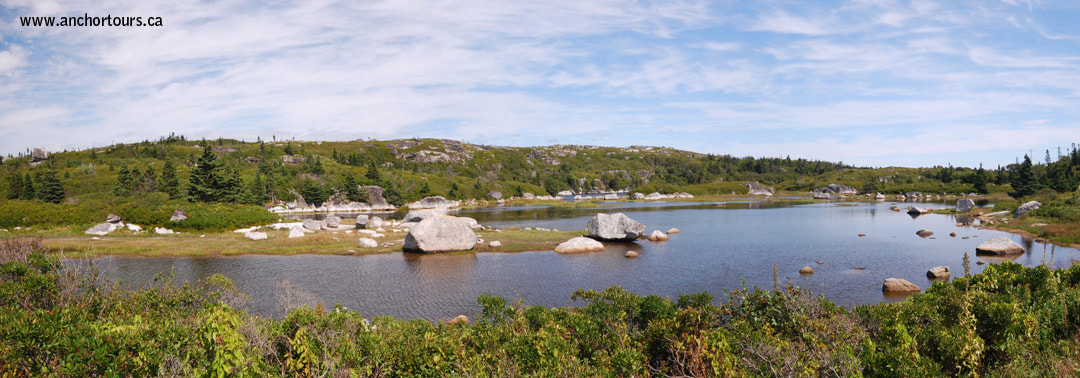 Panoramic view of Peggys Cove Preservation Area.