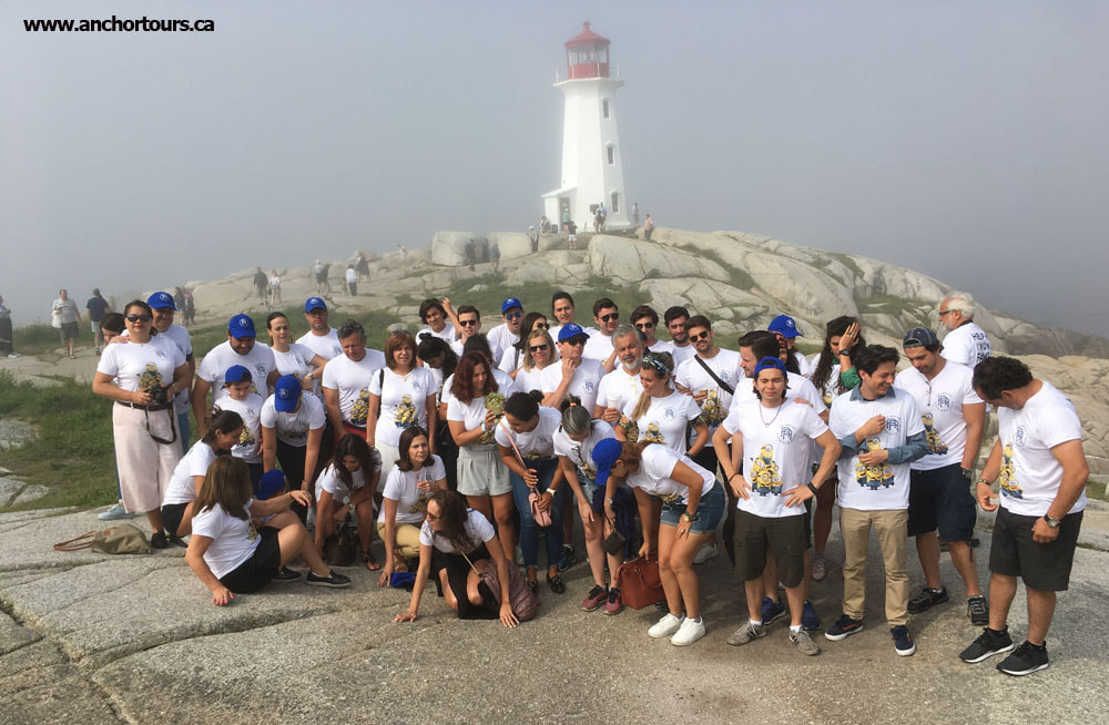 Group tours to Peggys Cove are available through Anchor Tours.